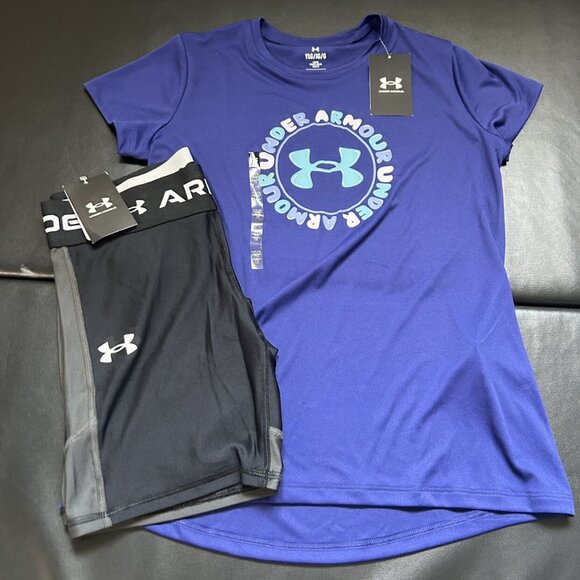 NWT Under Armour Athletic Set Girls Youth Size Large - Picture 1 of 4